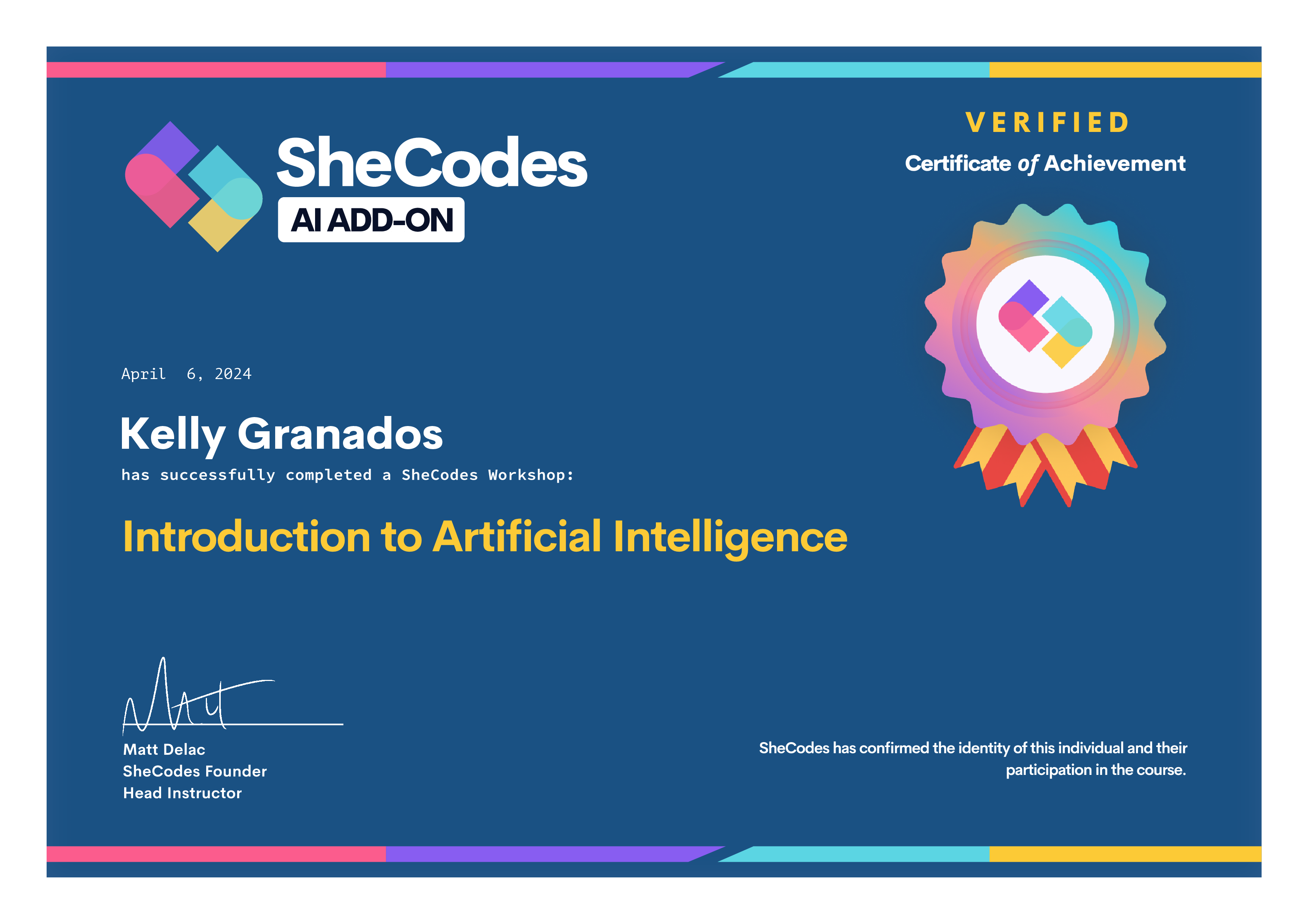 Intro to AI Certificate