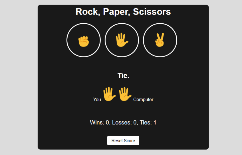 Rock, Paper, Scissors App